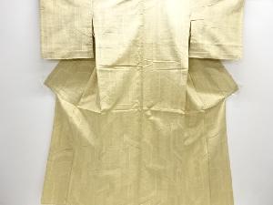 アンティーク　抽象模様織り出し手織り紬単衣着物